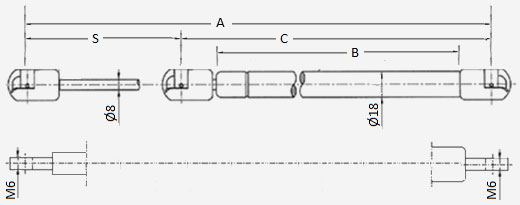 8x18 Lift Supports